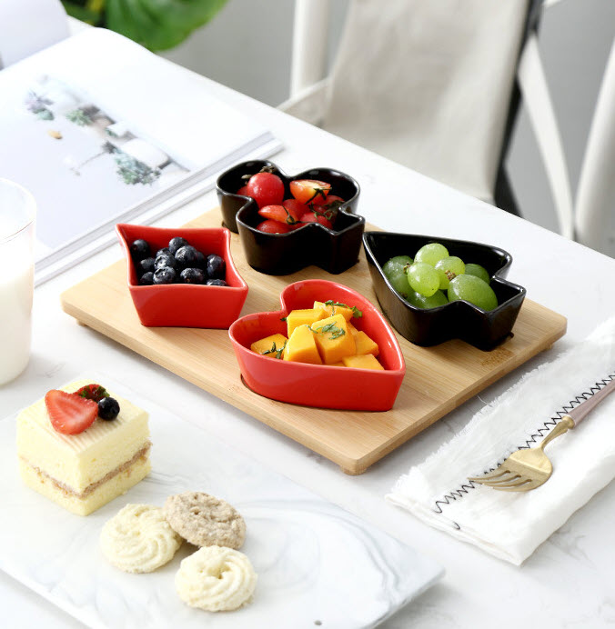 Khay đựng bánh kẹo trái cây gốm sứ StarRice SR005