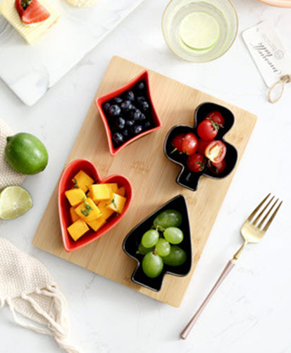 Khay đựng bánh kẹo trái cây gốm sứ StarRice SR005