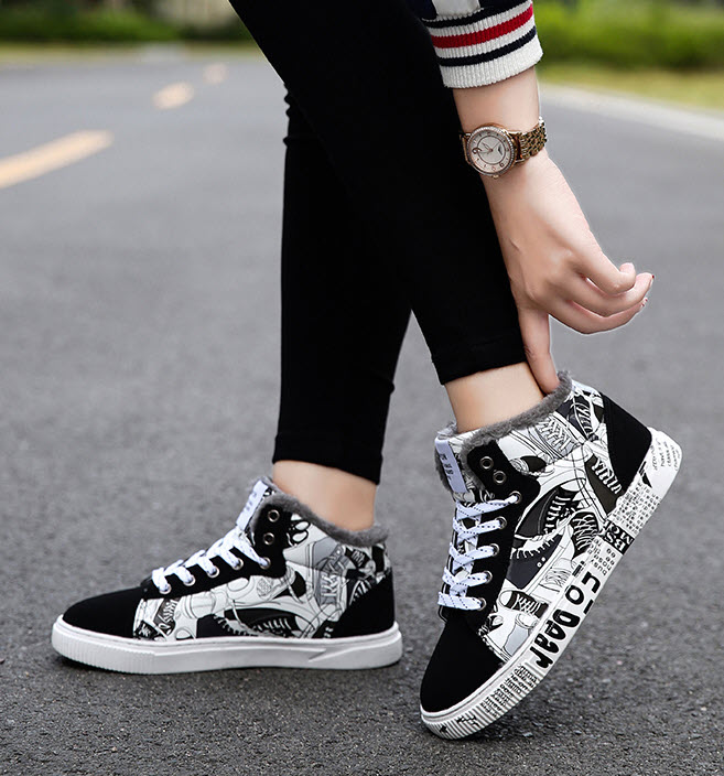 Giày sneaker nam nữ in họa tiết Mr.Insist MI7371
