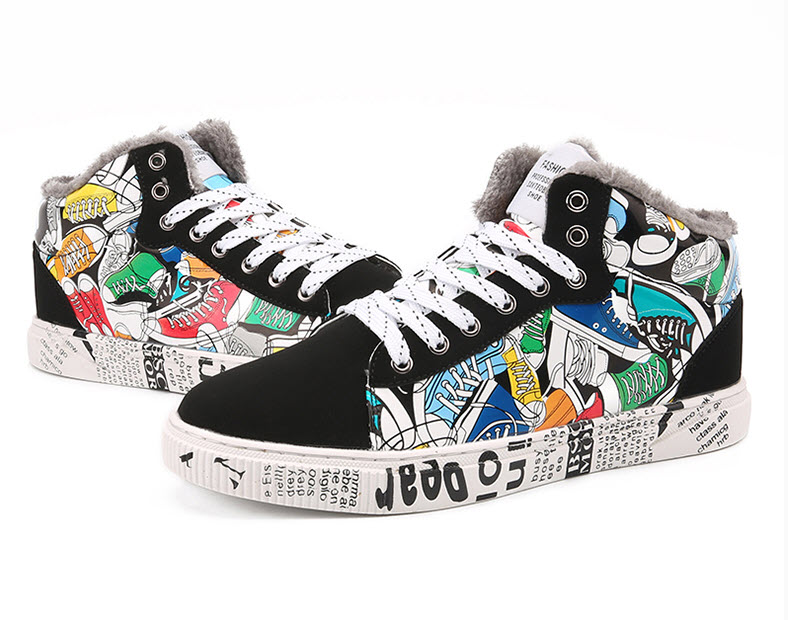 Giày sneaker nam nữ in họa tiết Mr.Insist MI7371