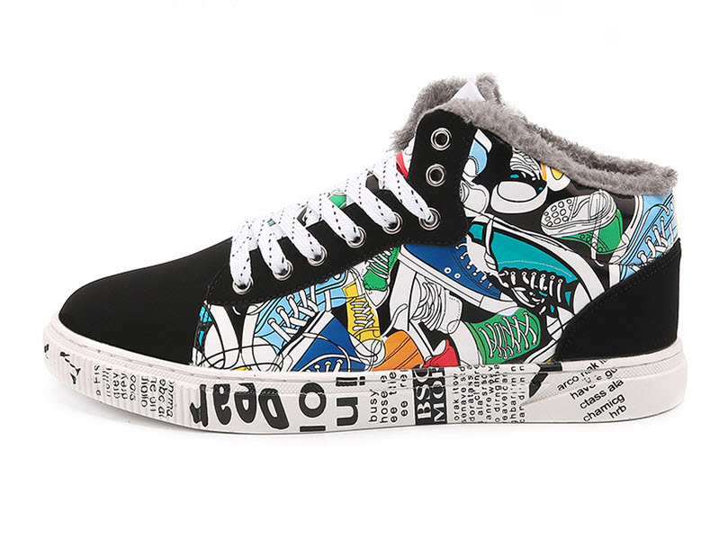 Giày sneaker nam nữ in họa tiết Mr.Insist MI7371