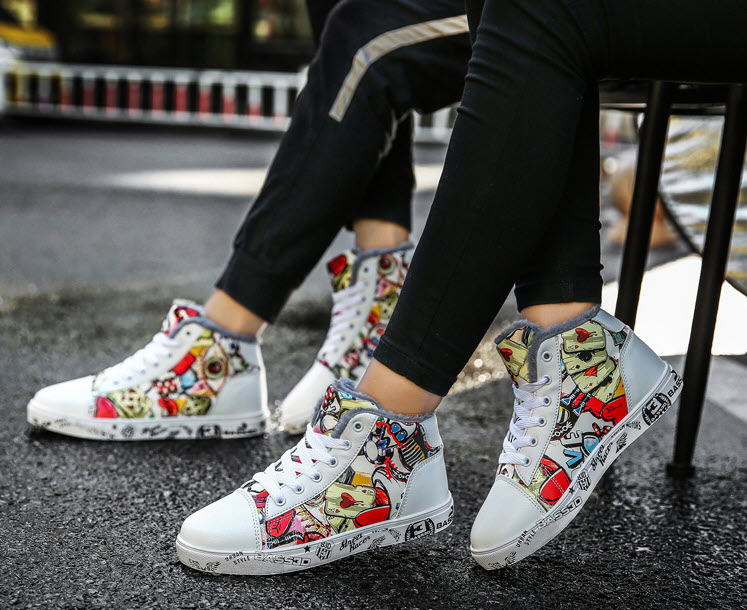 Giày sneaker nam nữ in họa tiết Mr.Insist MI2259