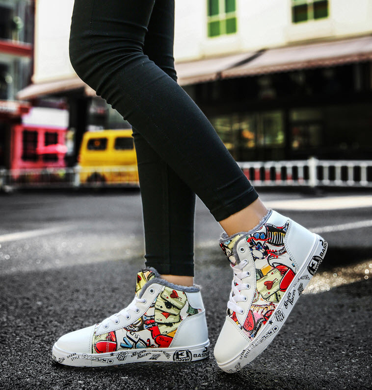 Giày sneaker nam nữ in họa tiết Mr.Insist MI2259