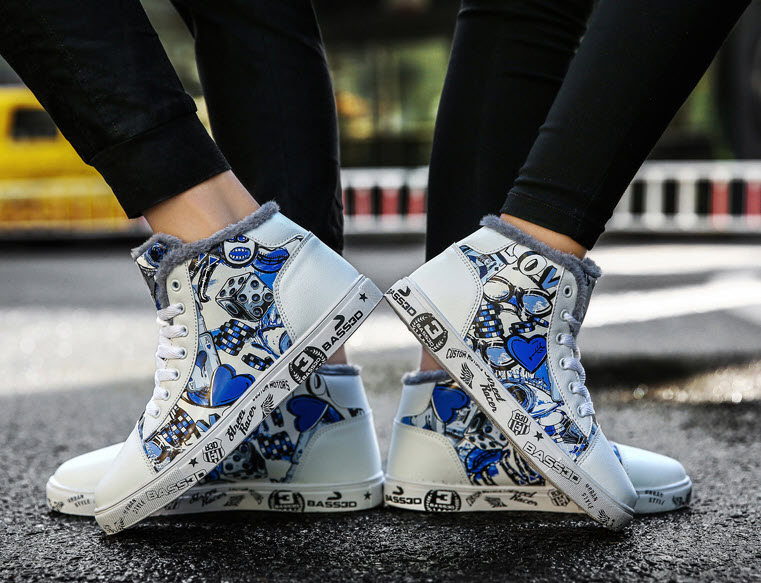 Giày sneaker nam nữ in họa tiết Mr.Insist MI2259