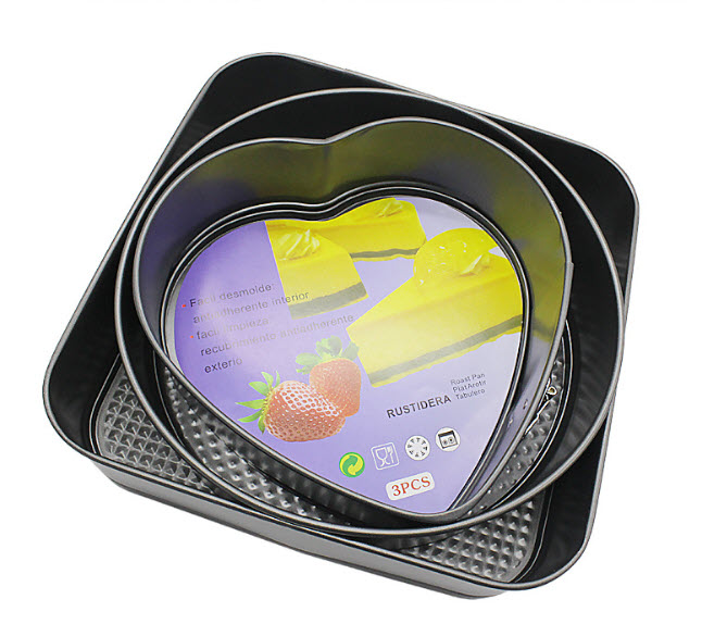Khuôn nướng bánh bộ 3 thép carbon chống dính ShengKun SK3207