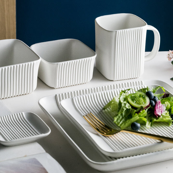 Set bộ ly chén dĩa sứ Saimei SM19001