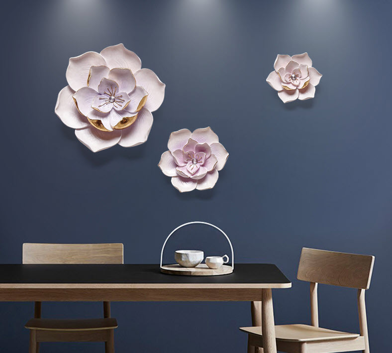 Đồng hồ hoa nổi 3D trang trí tường ArtTime DIY10A3