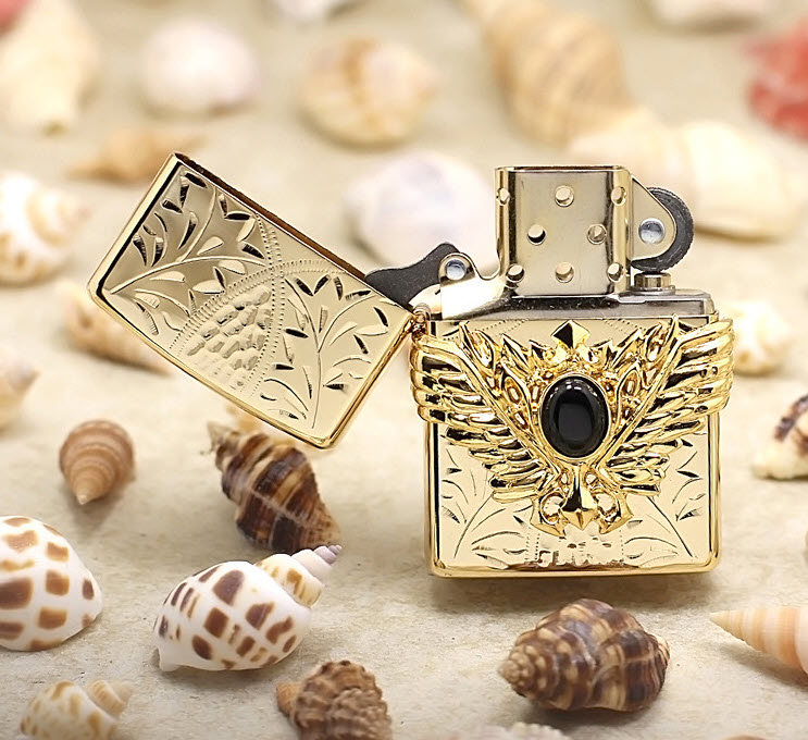 Bật lửa hộp quẹt mạ vàng Zippo ZBT57D