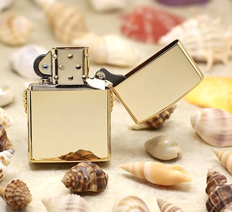 Bật lửa hộp quẹt mạ vàng Zippo ZBT57D