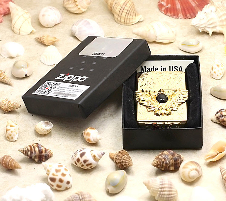 Bật lửa hộp quẹt mạ vàng Zippo ZBT57D