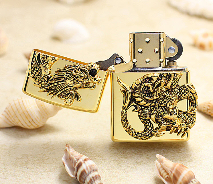 Bật lửa hộp quẹt mạ vàng Zippo ZBT64230198