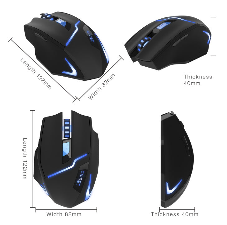 Chuột vi tính không dây Zelotes F16