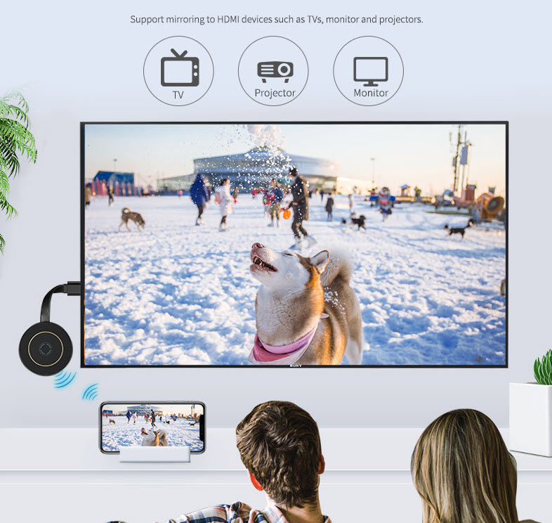 Thiết bị kết nối điện thoại và TV MiraScreen G10B