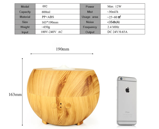Máy tạo ẩm phun sương tinh dầu Nagomi YX092