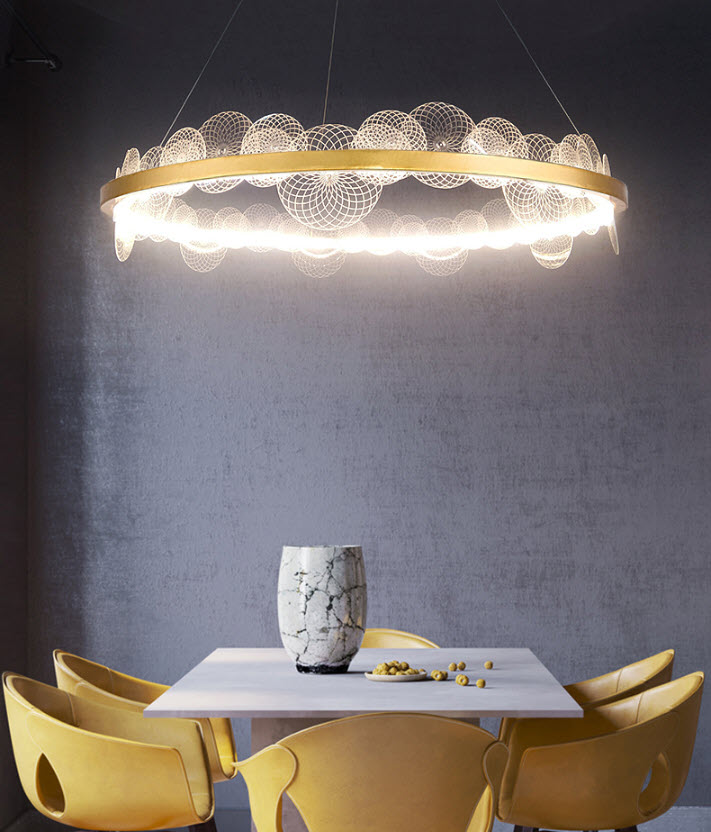 Đèn thả trần treo trần Juhuashi HY2144