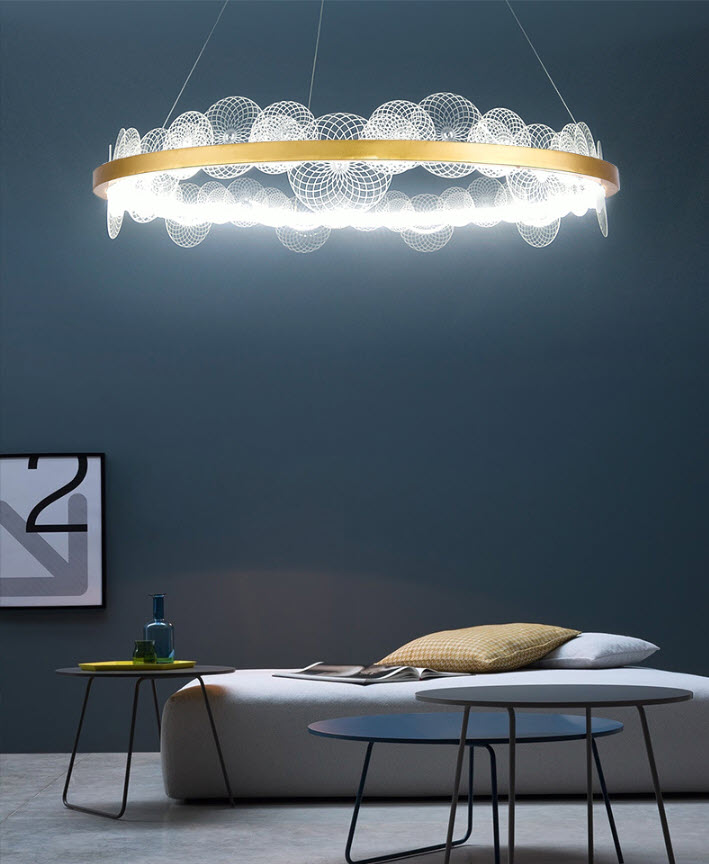 Đèn thả trần treo trần Juhuashi HY2144