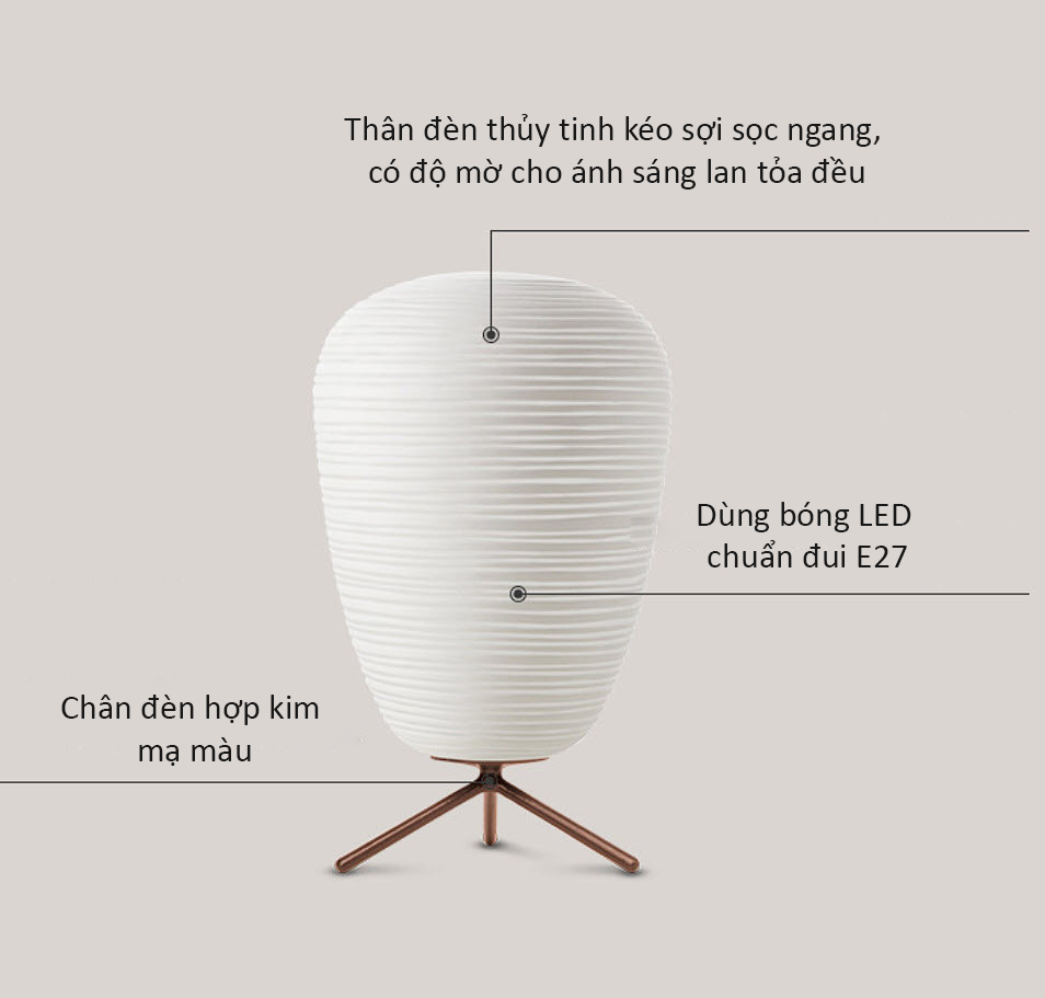 Đèn để bàn đèn đầu giường Mutoo MTL2103