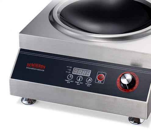 Bếp từ công nghiệp mặt cầu 5000w Semikron WA02