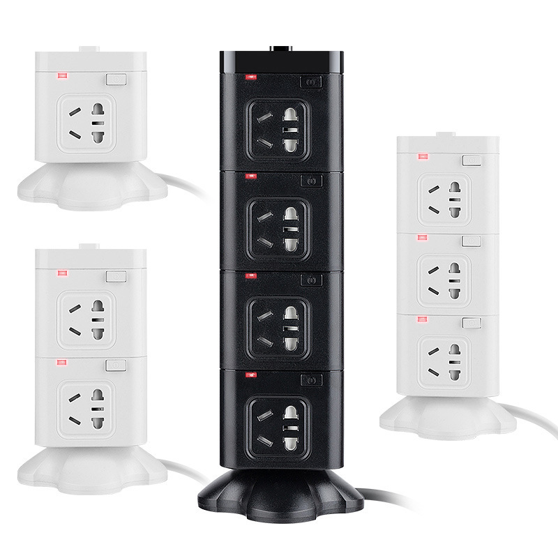 Ổ cắm điện kèm USB hình trụ chịu tải 2500W 10A OEM C31102