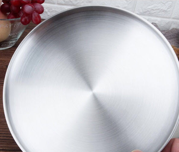 Đĩa inox 304 cấu tạo 2 lớp chống bỏng đựng thức ăn OEM ALR332