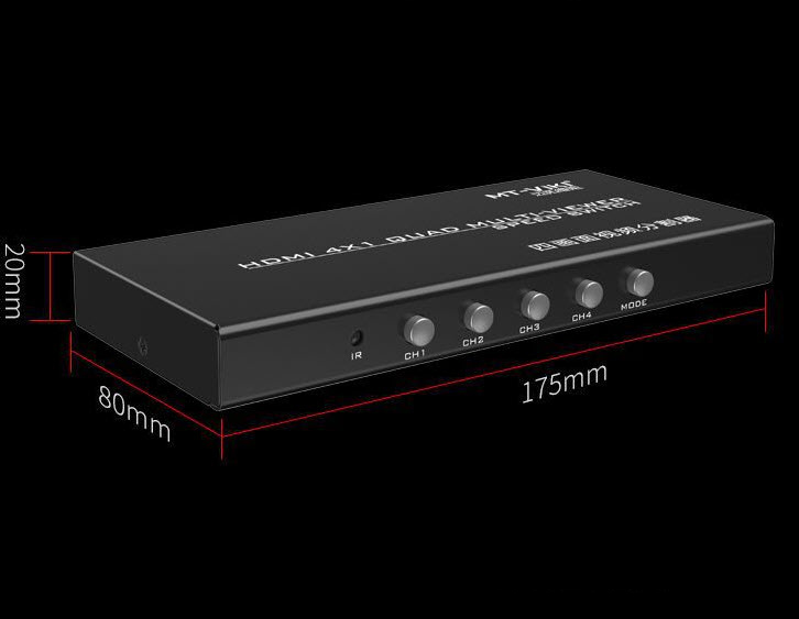 Hộp chia 4 thiết bị ra 1 màn hình chuẩn HDMI Viki SW041B