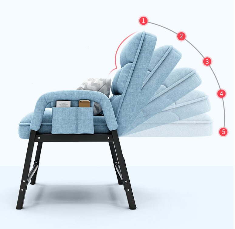 Ghế sofa kèm gác chân Wubao WQBB2