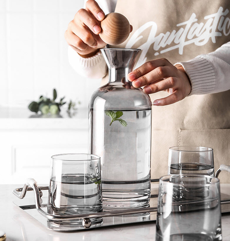 Bộ bình ly đựng nước thủy tinh William WLL001
