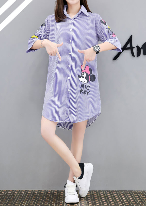 Áo suông dáng dài nữ SmallApple SA013