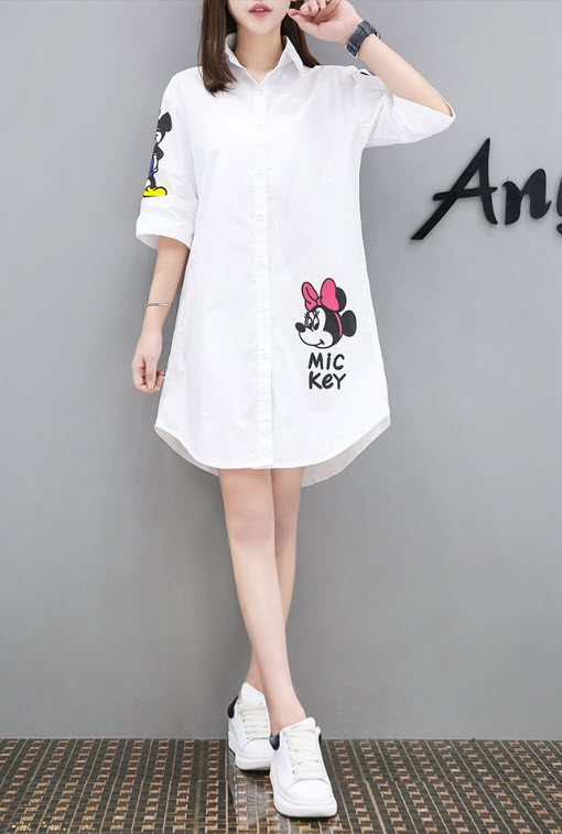 Áo suông dáng dài nữ SmallApple SA013