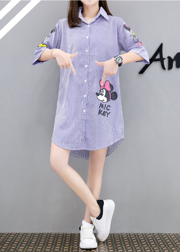 Áo suông dáng dài nữ SmallApple SA013