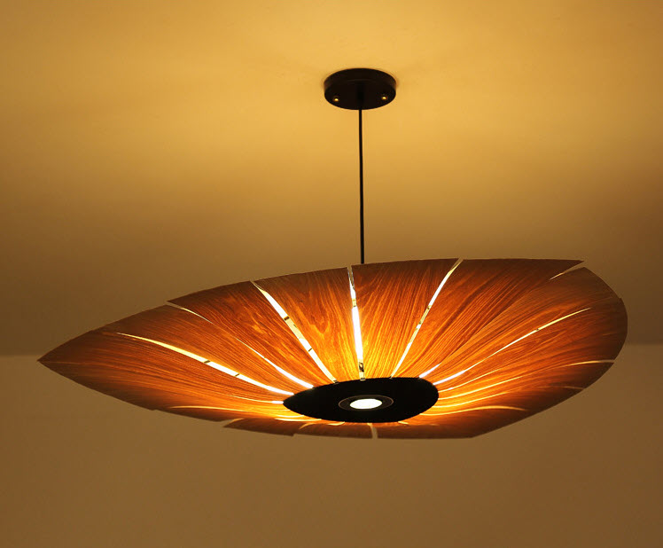 Đèn thả trần nghệ thuật cánh gỗ Rhyme ART038