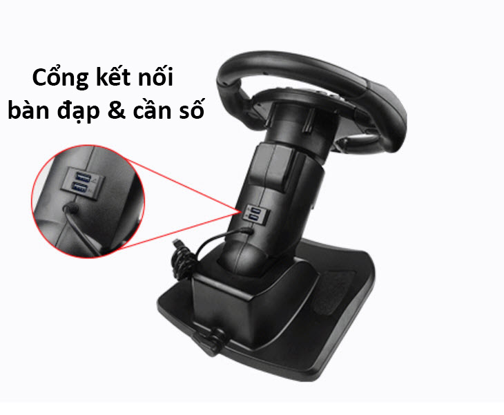 Vô lăng chơi game 900 độ 6 số Kraton KT900