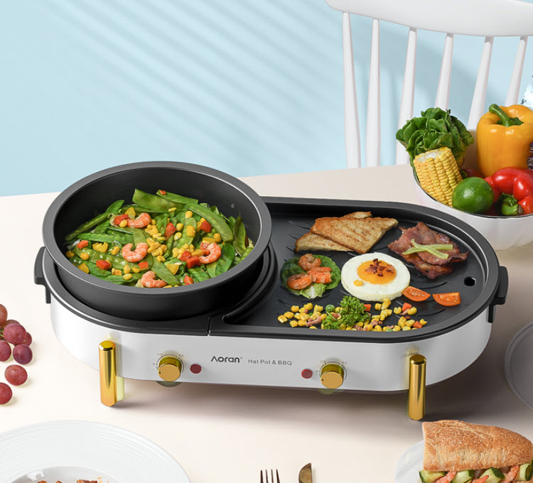 Lẩu điện vỉ nướng đa năng Aoran WHSKL01