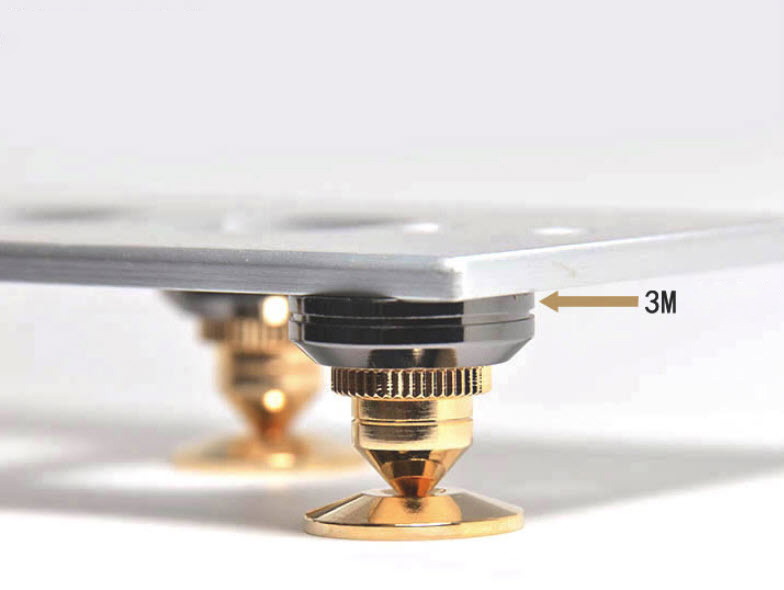 Chân kê chống rung loa mạ vàng Sost SJD001