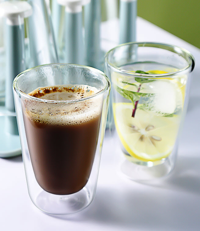 Ly uống cafe thủy tinh cách nhiệt Duoter DT266492