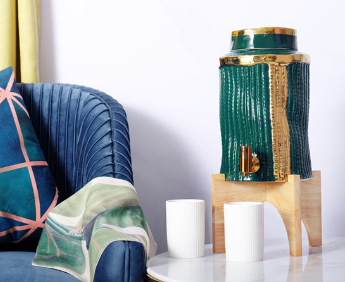 Bình sứ đựng nước handmade 8L Carpenter BJW016