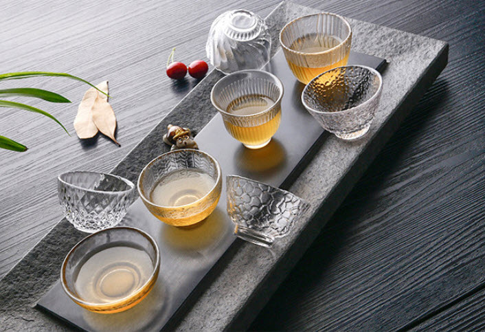 Ly uống trà thủy tinh handmade Dehua CJ180919