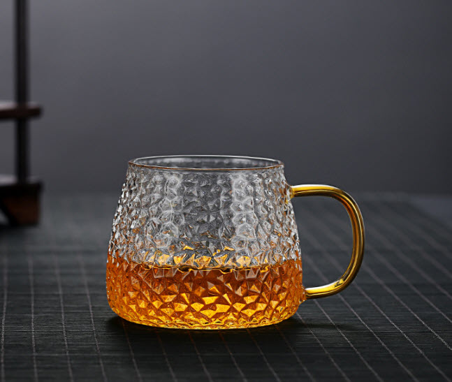 Ly thủy tinh handmade 400ml Peaceful XH121