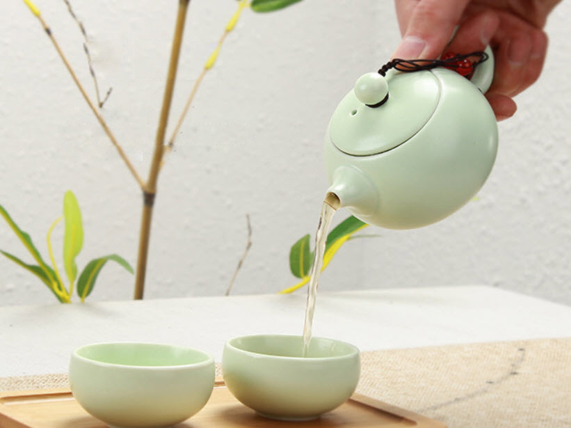 Bộ tách trà sứ mini Taoyuan TV002
