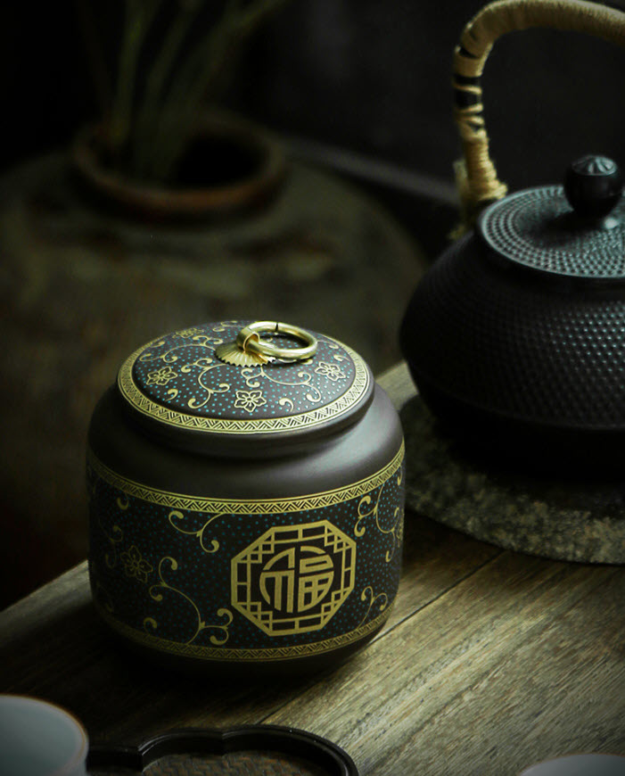Hộp đựng trà khô sứ ceramics Shengda ZS0012