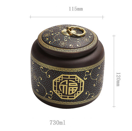 Hộp đựng trà khô sứ ceramics Shengda ZS0012