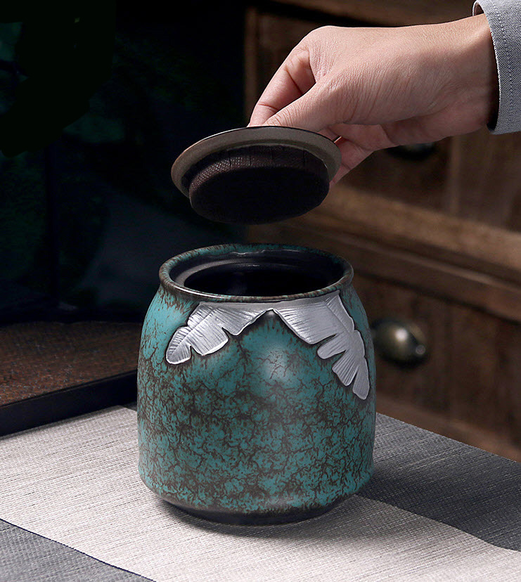 Hộp đựng trà khô sứ ceramics Shengda CYG1619