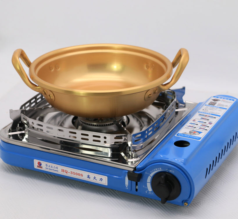 Nồi lẩu nhôm vàng nhập khẩu Hàn Quốc HanQiao HQ002