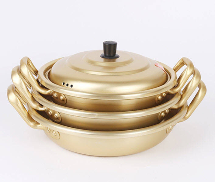 Nồi lẩu nhôm vàng nhập khẩu Hàn Quốc HanQiao HQ002