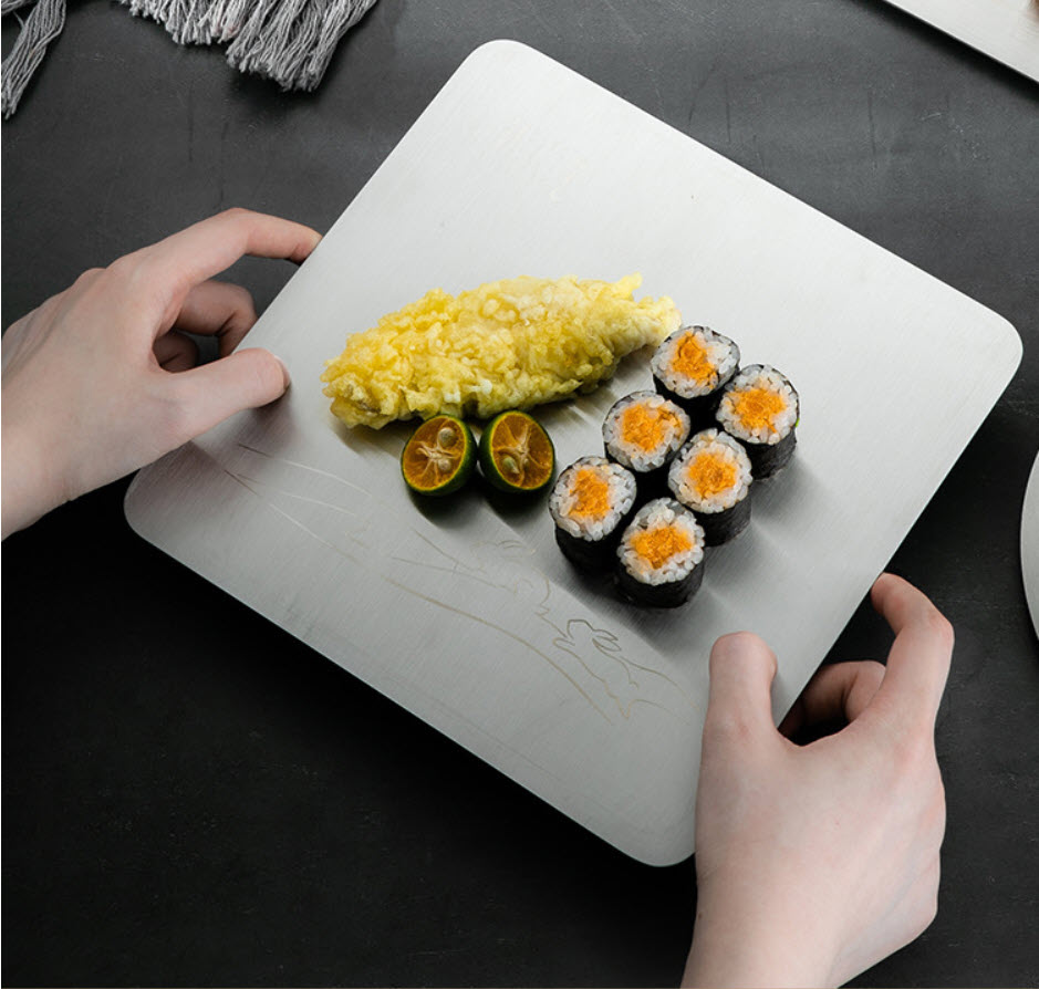 Thớt inox 304 trưng bày thức ăn shushi Zushen SSPY.
