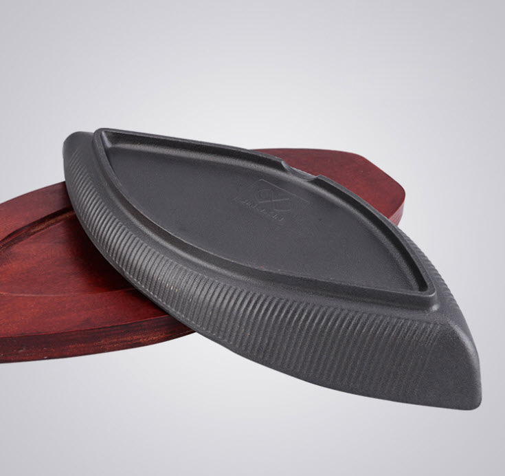 Chảo gang oval 35x16 chống dính Dubidu TP14HBY