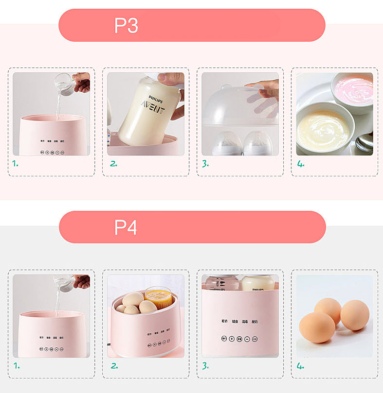 Máy hâm nóng bình sữa cho bé LingRui XB06P