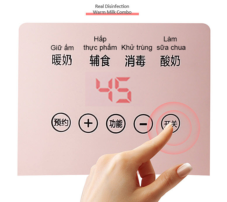 Máy hâm nóng bình sữa cho bé LingRui XB06P