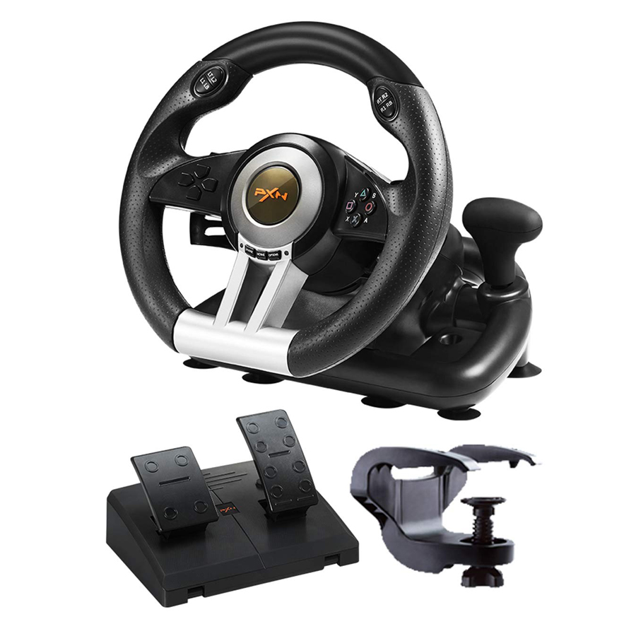 Vô lăng chơi game PXN V3II quay 360 độ có rung