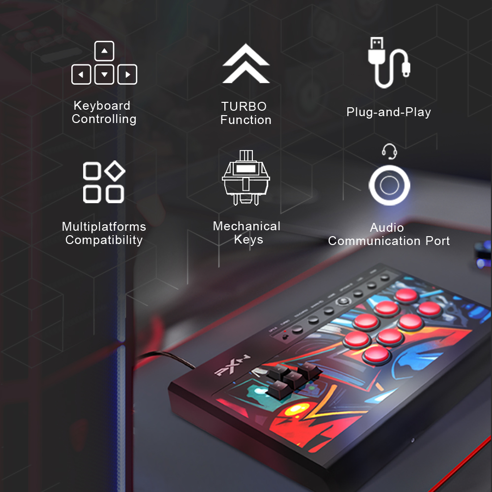 Bảng điều khiển chơi game đối kháng PXN X8 có dây